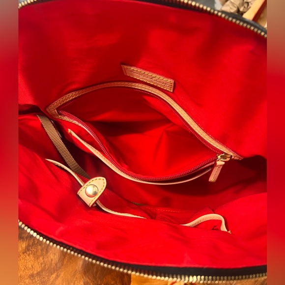 Dooney & Bourke Domed Satchel Black Patent Leather Tan Leather Trim NWOT - Picture 14 of 17